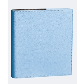 Quo Vadis Executif 2026 diary, light blue imitation leather, 16x16 cm, 160 pages, weekly overview, Clairefontaine paper, PEFC 70%