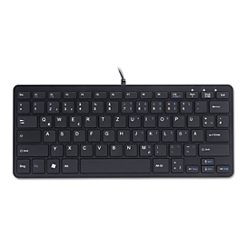 R-Go Compact - Tastatur - QWERTZ - Deutsch - Schwarz