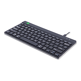 R-Go Ergonomische Tastatur Compact break - Tastatur - USB - QWERTY - USA - Schwarz