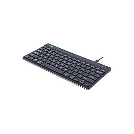R-Go Ergonomische Tastatur R-Go Compact Break - kompakte Tastatur mit Pausensoftware - QWERTY (IT) - Kabelgebunden - Schwarz - Mini - Kabelgebunden - USB - Scherenschalter - QWERTY - Schwarz