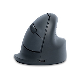 R-Go Souris verticale R-Go HE Basic - ergonomique - droiter - moyen (longueur de la main 165-185 mm) - bluetooth - gris - Droitier - Conception verticale - Optique - Bluetooth - 1600 DPI - Gris