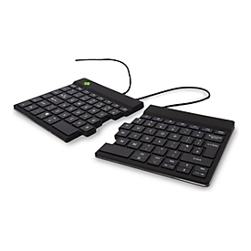 R-Go Split Ergonomische Tastatur, QWERTY (UK), schwarz, drahtgebundenen - Tastatur - QWERTY - GB - Schwarz