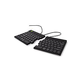 R-Go Split Ergonomische Tastatur, QWERTY (US), schwarz, drahtgebundenen - Tastatur - QWERTY - USA - Schwarz