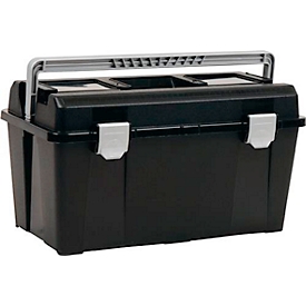 Raaco tool case Toolbox 33-34, with carrier and small parts assortment box, W 480 x D 255 x H 258 mm, made of polypropylene, black