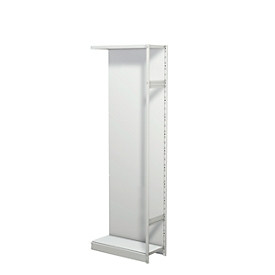 Racking and Shelving PROGRESS 500 T, add-on module, with rear wall, H 2250 x W 750 x D 340 mm