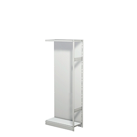 Racking and Shelving System PROGRESS 500 T, add-on module, with rear wall, H 1900 x W 750 x D 340 mm