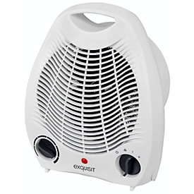Radiateur soufflant exquisit HL 32025 we, 1000/2000 W, 2 vitesses, poignée de transport, L 215 x P 130 x H 260 mm, blanc