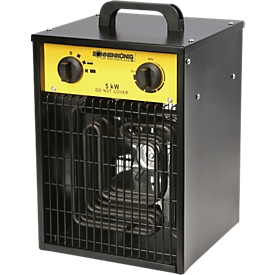 Radiateur soufflant Ventus 500, compatible 100 m³, électrique, 2 paliers de chauffe, 1 réglage de ventilation, avec prise industrielle CEE 16