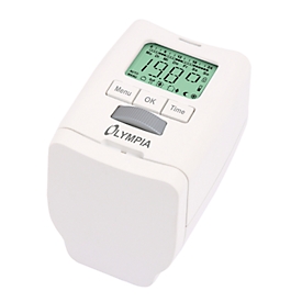 Radiator controller Olympia HAT 430-22, energy saving, 4 heating &amp; saving times adjustable, M30x1,5 thread connection, incl. RA-, RAV-, RAVL-adapter