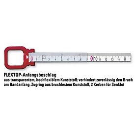 Rahmenbandmaß ERGOLINE L.30m Band-B.13mm B mm/cm EG II Alu.gelb
