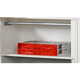 Railsysteem voor hangmappen, voor roldeurkast, voor 1350 mm breedte