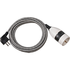 Rallonge Brennenstuhl®, pour usage intérieur, L 3 m, IP20, interrupteur rotatif éclairé, fiche de couplage avec contact de terre