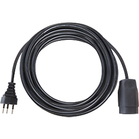 Rallonge brennenstuhl® type H05VV-F 3G1,5, IP20, longueur 10 m plastique, noir
