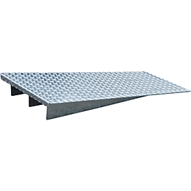 Rampe de chargement type AR 121, galvanisé, L 500 x l 1120 x H 123 mm
