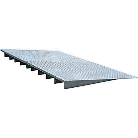 Rampe de chargement type AR 123, galvanisé, L 2000 x l. 1120 x H 123 mm