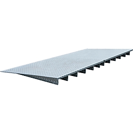 Rampe de chargement type AR 124, galvanisé, L 2500 x l. 1120 x H 123 mm