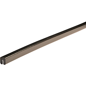 Randbeschermprofiel type G, 1 m/stuk, zwart