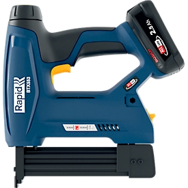 Rapid BTX553 accu tackerset, LCD-display, LED werklamp vooraan, 6-traps aandrijfkracht, incl. Bosch oplaadbare accu