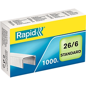 Rapid nietjes 26/6 mm, 1000 st