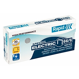Rapid Strong nietjes 66/6 Electric, niet tot 20 vellen, 5000 stuks