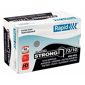 Rapid SuperStrong staples 73/10, staples from 10 to 30 sheets, 5.000 pieces