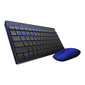 Rapoo 8000M - Tastatur-und-Maus-Set - kabellos - 2.4 GHz, Bluetooth 4.0, Bluetooth 3.0 - Deutsch