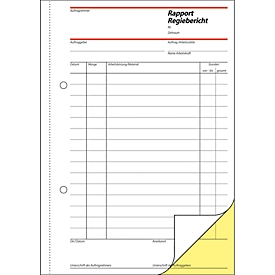 Rapports/comptes rendus SD027 sigel®, format A5 portrait, 2 x 40 feuilles, papier autocopiant