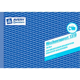 Rapports hebdomadaire AVERY® Zweckform, 2 feuilles n° 1310