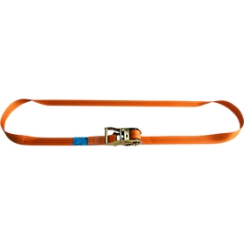 Ratchet lashing strap, 35 mm, one-piece, 6 m