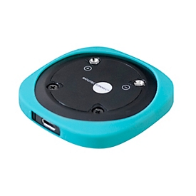 Ratiotec Ladestation CONNECT Pager Base, für stapelbare CONNECT Pager, mit Magnethalterung, Netzbetrieb, türkis