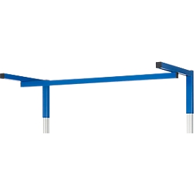 Rau Laufschiene für höhenverstellbare Arbeitsplatzsysteme Serie E, mit Beleuchtungsleiste & Karabiner, B 1200 x T 40 x H 40 mm, bis 30 kg