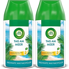 Raumspray Air Wick Tag am Meer, Duo-Pack 2 x 250 ml, Nachfüller für Freshmatic-Max-Geräte, für bis zu 70 Tage