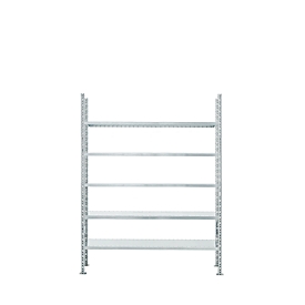 Rayonnage d’extension modulaire R 3000, 5 tablettes, laqué, P 300 mm
