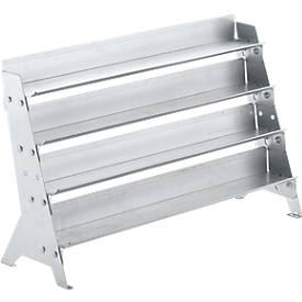 Rayonnage pour bacs à bec Assistent 6 FIX, sans bacs