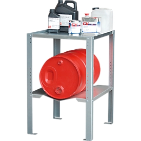 Rayonnages pour petits récipients pour bacs de rétention, 1 fût/récipient de 60 L