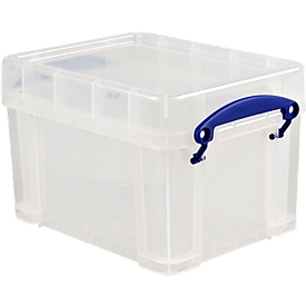 Really useful Box Boîte de rangement en plastique avec couvercle, 3 litres, transparent