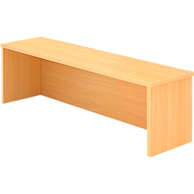 Reception desk attachment ULM, W 1200 x D 320 x H 350 mm, beech finish