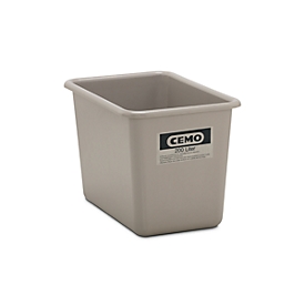 Rechthoekige container Standaard, grijs, 200 l hoog