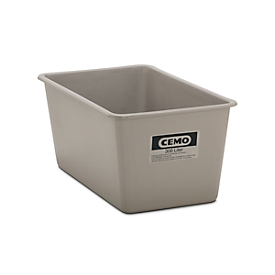 Rectangular standard container, GRP, 300 l, grey