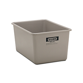 Rectangular standard container, GRP, 400 l, grey