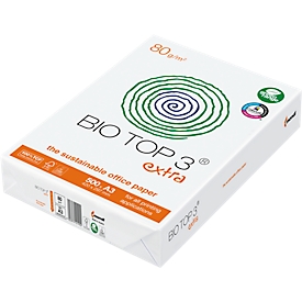 Recyclingpapier Mondi BioTop 3, DIN A3, 80 g/m², naturweiß
