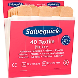 Refill-Einsatz Salvequick® 6444, für Pflasterspender & Pflasterbox, 40 Pflasterstrips, elastisch