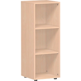 Regal ALICANTE, 3 Ordnerhöhen, 2 Böden, B 400 x T 400 x H 1104 mm, Buche-Dekor