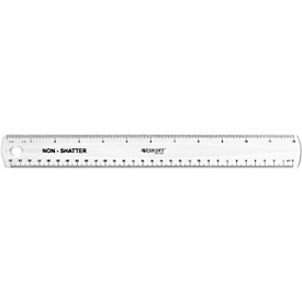 Règle en plastique 30 cm, incassable