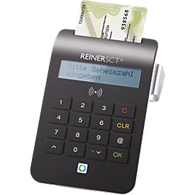 REINERSCT chipkaartenlezer cyberjack RFID comfort, PIN-invoer, multi-applicaties