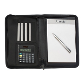 Reißverschlussmappe Corniglia DIN A5, hochwert. Lederimitat, mit Schreibegräteschlaufen