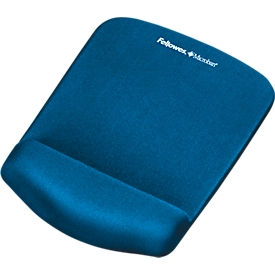 Repose-poignet pour tapis souris PlushTouch Fellowes, antidérapant, ergonomique, bleu