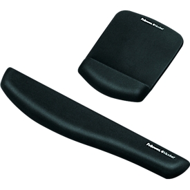 Repose-poignets pour clavier et tapis souris PlushTouch - noir - set avantageux