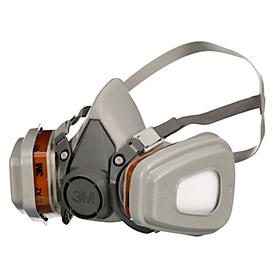 Respirator 3M 6003KIT-1, type A1P3, against organic vapors, with replaceable filters, reusable, grey, 1 piece