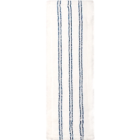 Revêtement mop Premium Sprintus, microfibre/poils, avec languettes, l. 500 mm, 5 p., blanc/bleu